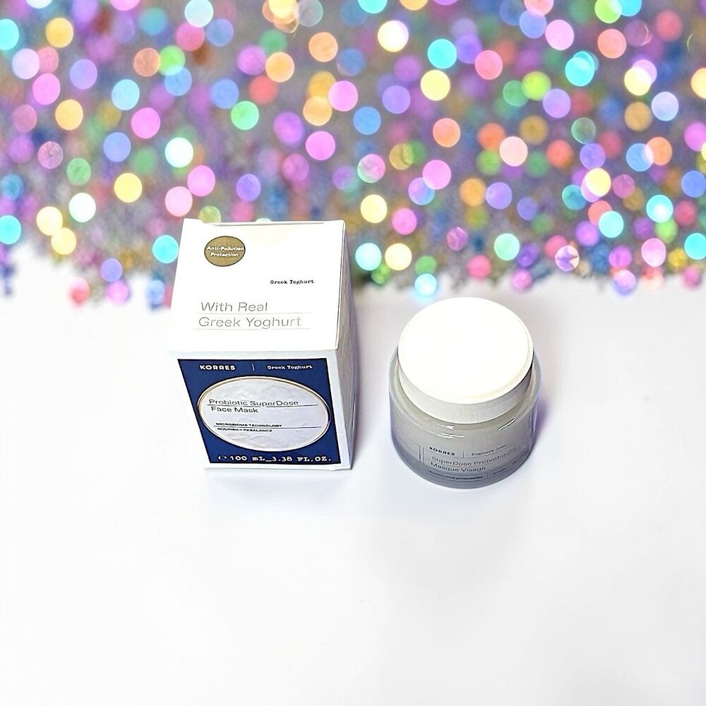 Korres Greek Yoghurt Probiotic Superdose Face Mask New In Box 3.38 Oz RV $52